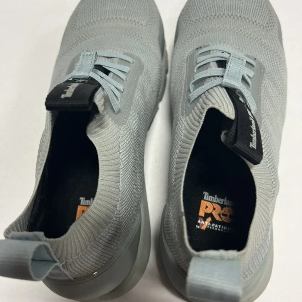 Timberland Pro Womens Radius Knit Slip On Comp Toe Sneaker Gray Size 9 M
